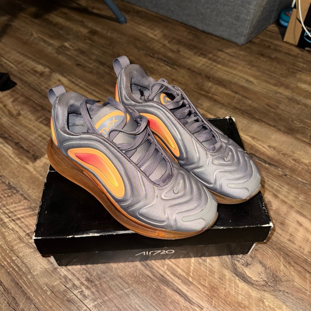 Nike Air Max 720 Gray and Orange